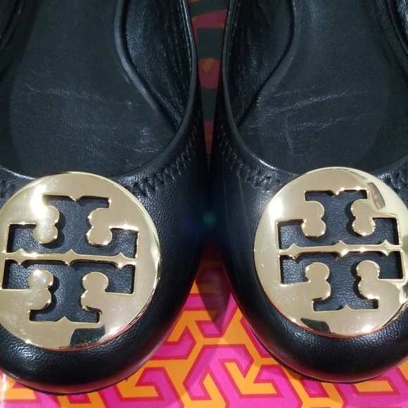 Tory burch reva black ballet flat shoes - Picture 5 of 8